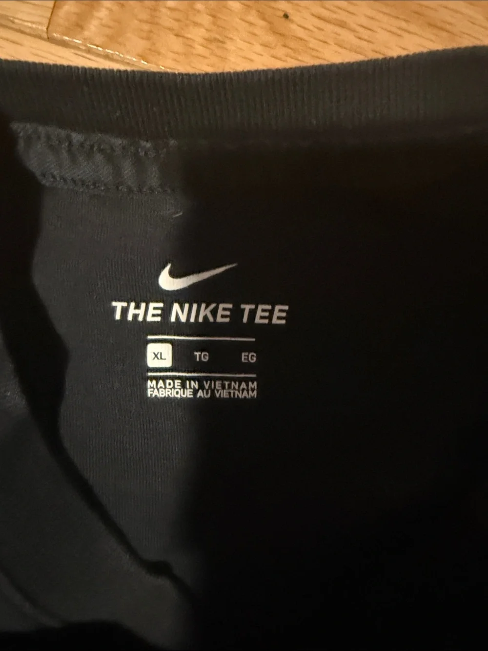 Nike Air Black Tee Embroidered Logo - XL - Excellent Condition